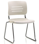 KI Furniture and Seating KI Grazie Polypropylene Sled Base Stack Chair 