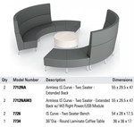 Global Total Office Global River Collection Modular Lobby Seating Configuration with Power 
