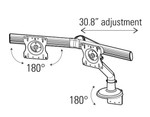 Global Total Office Global Heavy Duty Dual Screen Double Extension Monitor Arm