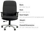 Eurotech Seating Excelsior Big and Tall Office Chair BM9000