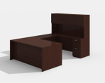 Cherryman Office Furniture Cherryman Amber Reversible U-Desk with Hutch 