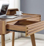  Modway Render Contemporary Walnut Writing Desk 