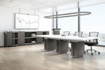 Global Total Office Global Zira 10' x 4' Two-Tone Rectangular Conference Table