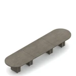 Global Total Office Global Zira Large Racetrack Boardroom Table (6 Sizes!)