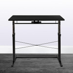  Flash Furniture Small Black Height Adjustable Computer Table 