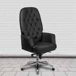  Flash Furniture Traditional Black Faux Leather Tufted Executive Chair 