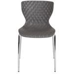  Flash Furniture Lowell Contemporary Gray Plastic Stack Chair 