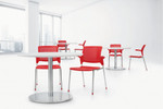 Global Total Office Global Stream Stackable Polypropylene Armchair