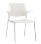 Global Total Office Global Stream Stackable Polypropylene Armchair