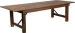  Flash Furniture Antique Rustic Solid Pine Folding Farm Table 