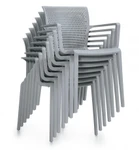 Global Total Office Global Spyker Stackable Polymer Arm Chair