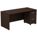  Bush Business Furniture Series C Desk with 2 Drawer Mobile Pedestal 