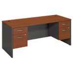  Bush Business Furniture Series C 72W x 30D Desk with 2 Pedestals 