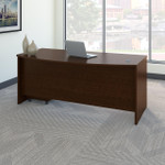  Bush Business Furniture Series C 72W x 36D Bow Front Desk with Mobile File Cabinet 