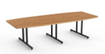  Special-T Olympus Large Boat Shaped Boardroom Table 