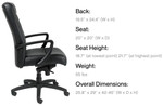 Eurotech Seating Manchester Leather Office Chair LE150 (2 Color Options Available!)