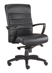  Eurotech Seating Manchester Mid Back Leather Office Chair LE255 (2 Color Options Available!) 