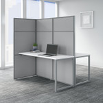  Bush Business Furniture Easy Office 2 Person Cubicle Desk Workstation with 66H Panels 