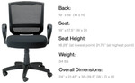 Eurotech Seating Maze Modern Mesh Back Task Chair MT3000