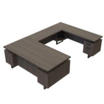 Safco Products Safco Mirella U Shaped Office Desk with Floating Top