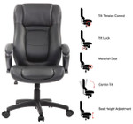 Eurotech Seating Pembroke High Back Leather Executive Chair LE521