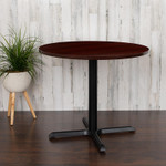  Flash Furniture 36" Round Multi-Purpose Conference Table in Mahogany 