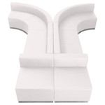  Flash Furniture Alon Series Contemporary White Reception Seating Set 