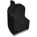  Flash Furniture Black LeatherSoft Alon 3 Piece Contoured Sectional Set 