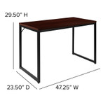  Flash Furniture 47" Mahogany Desk 