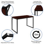  Flash Furniture 47" Mahogany Desk 