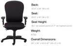 Eurotech Seating Eurotech 4x4 XL Upholstered Ergonomic Task Chair