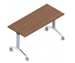Global Total Office Global Terina 24" x 54" Flip Top Veneer Nesting Table