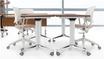 Global Total Office Global Terina 30" x 54" Folding Training Table with Veneer Top