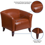  Flash Furniture Imperial Series Cognac Lounge Chair 