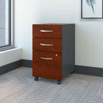  Bush Business Furniture Series C 3 Drawer Mobile File Cabinet 