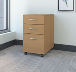  Bush Business Furniture Series C 3 Drawer Mobile File Cabinet 
