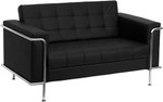  Flash Furniture 3 Piece Lesley Series Black Reception Furniture Set 