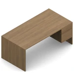 Global Total Office Global Genoa 72" x 30" Straight Front Laminate Executive Desk