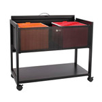 Safco Products Safco Steel Mobile File Cart with Locking Top 5353 