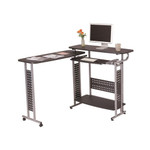 Safco Products Safco Scoot Shift Standing Height Desk with Rotating Work Surface 
