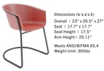 KFI Studios KFI Roqa Sled Base Guest Chair