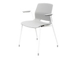 KFI Studios KFI IMME Stackable Polypropylene Guest Chair with Arms