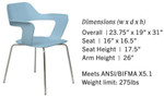 KFI Studios KFI Julep Stacking Poly Shell Guest Chair 2500CH