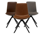 KFI Studios KFI Zoso Contemporary Faux Leather Swivel Guest Chair 6700
