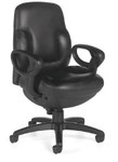 Global Total Office Global Concorde Series Mid Back Leather Executive Chair 2425