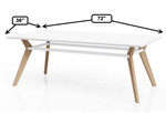 KFI Studios KFI Rang 36" x 72" Rectangular Conference Table (Available with Power!) 