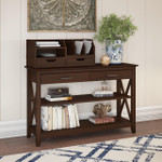 Bush Business Furniture Bush Furniture Key West Console Table with Storage and Desktop Organizers 