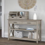 Bush Business Furniture Bush Furniture Key West Console Table with Storage and Desktop Organizers 