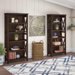 Bush Business Furniture Bush Furniture Key West 5 Shelf Bookcase Set 