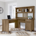 Bush Business Furniture Bush Furniture Salinas 60W L Shaped Desk with Hutch 